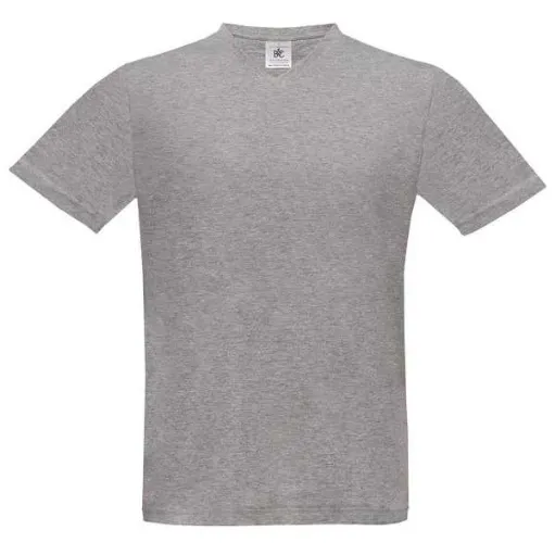 Maglia con collo a V grigia da uomo