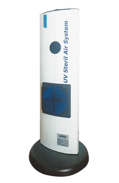 uv steril air sistem appoggiato alla base